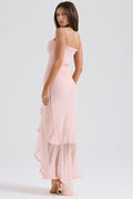 Gabriella Light Peach Ruffle Dress | Dress In Beauty