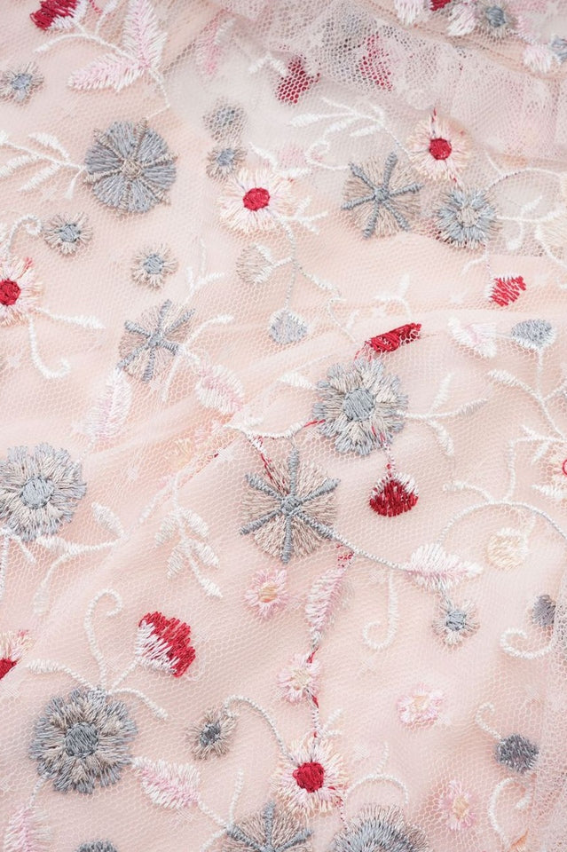 Margot Pink Embroidered Vintage Dress | Dress In Beauty