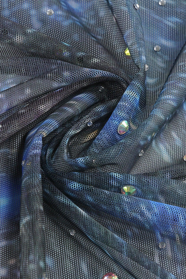 Sparkly Rhinestones Dress With Scarf | Dress In Beauty