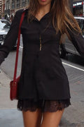 Lace Shirt Minidress | Dress In Beauty