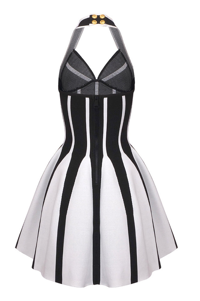 Halter Neck Knit Mini Dress | Dress In Beauty