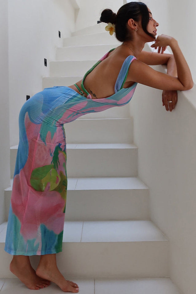 Metztli Printed Maxi Dress | Dress In Beauty