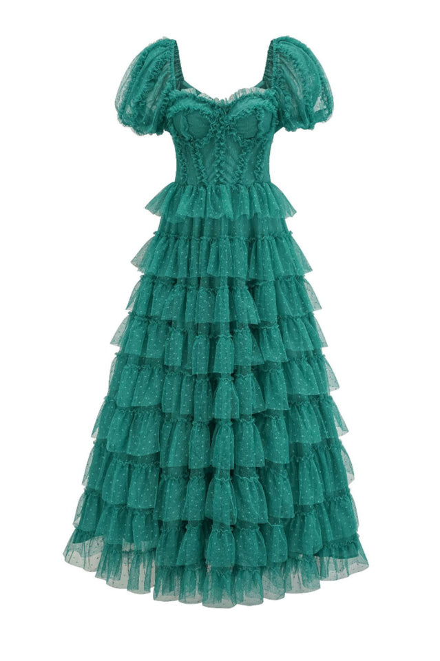 Lisette Ruffle Off Shoulder Gown | Dress In Beauty