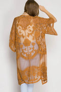 Hollow Out Lace Kimono Cover Up | Dress In Beauty