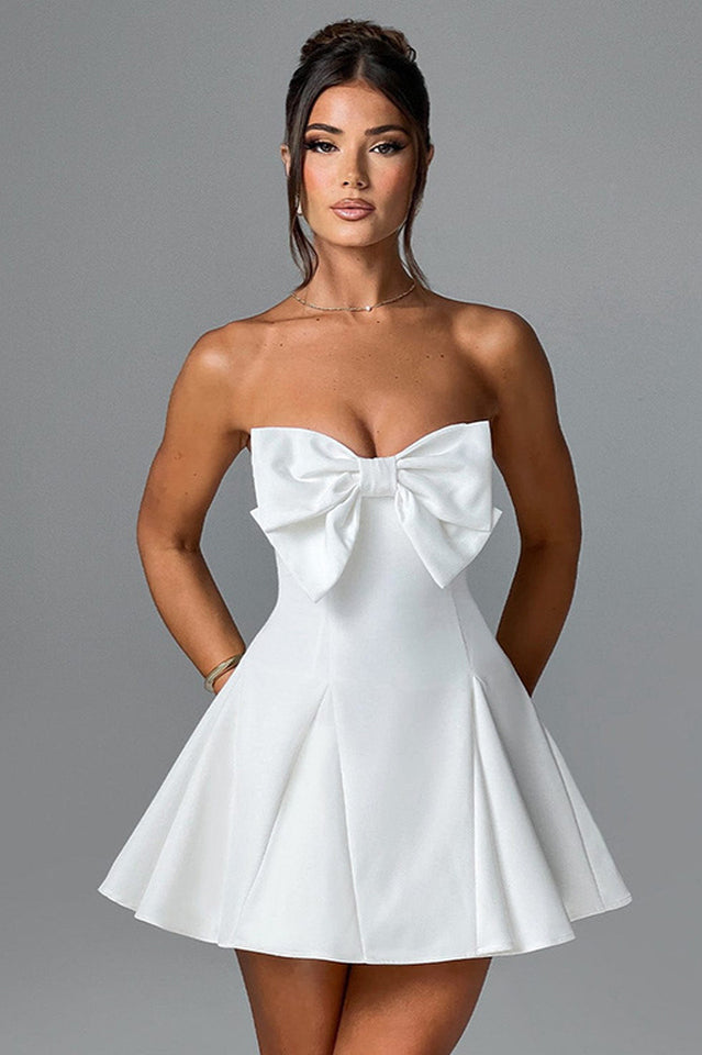 Holly Strapless Skirt with Bow Detail | Dress In Beauty
