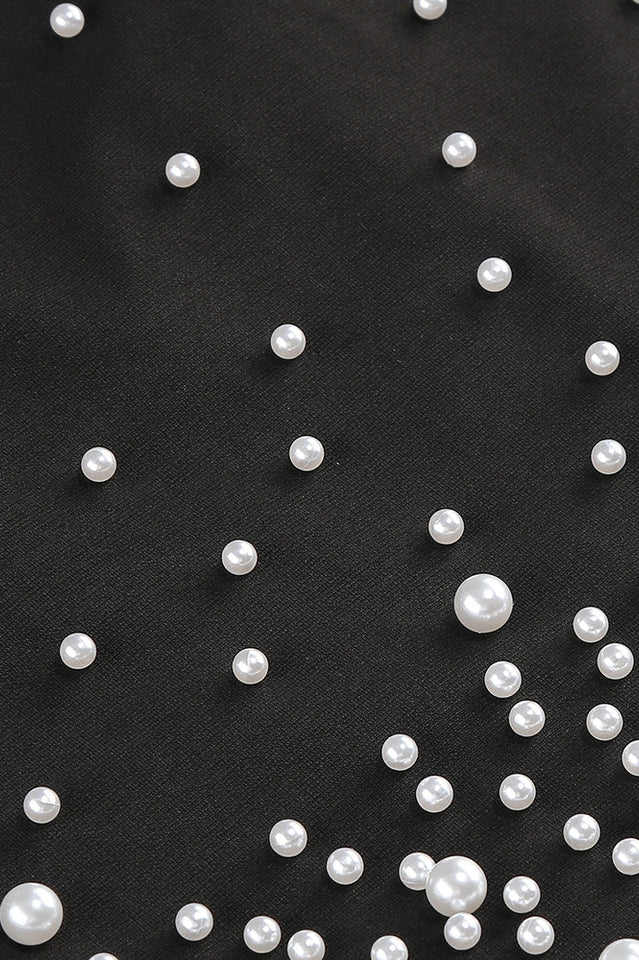 Pearl Polka Dots Embellished Midi Dress | Dress In Beauty