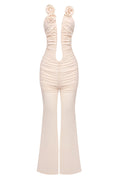 Vissarion 3D Flower Pleat Jumpsuit | Dress In Beauty