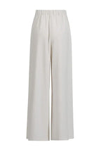Wide leg pants set with draped cape sleeves and halter neckline - View 12 | WEUXS