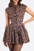 Jacqueline Backless Cheetah Print Mini Dress | Dress In Beauty