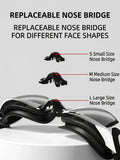 Adult anti-fog swimming goggles with adjustable strap and mirrored lenses - View 21 | WEUXS