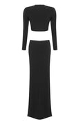 Black Stretch Cady Maxi Dress | Dress In Beauty
