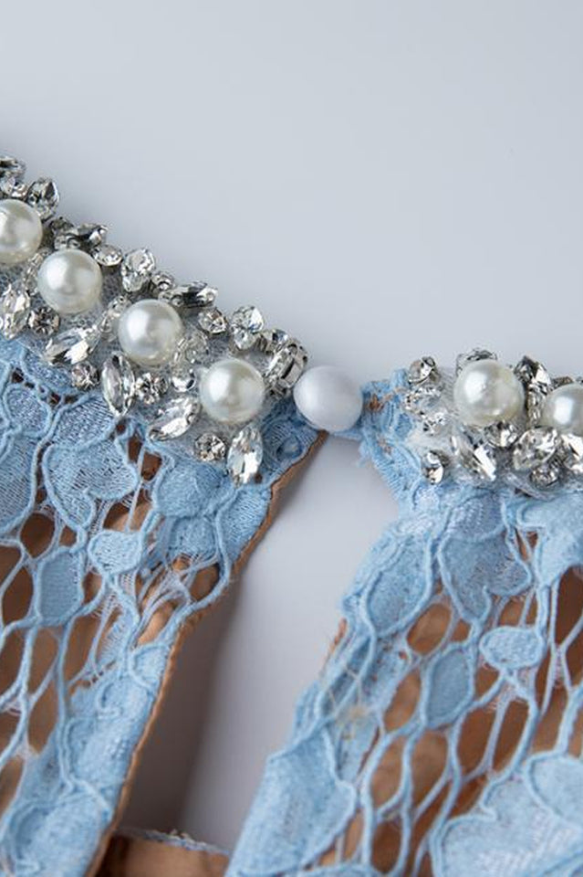 Ariana Floral Lace Sleeveless Midi Dress | Dress In Beauty