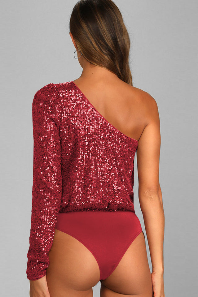 Mikah One Shoulder Long Sleeve Top | Dress In Beauty