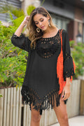 Tassel Loose Style Beach Cover Up | Dress In Beauty