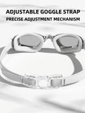 Adult anti-fog swimming goggles with adjustable strap and mirrored lenses - View 22 | WEUXS