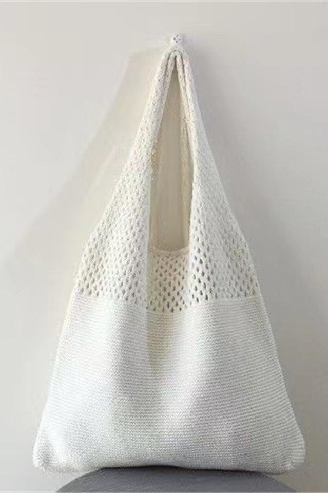 Knit Design Shoulder Bag | Dress In Beauty