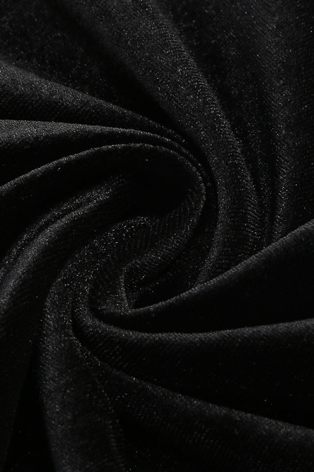 One Sleeve Pearl Floral Maxi Velvet Dress | Dress In Beauty