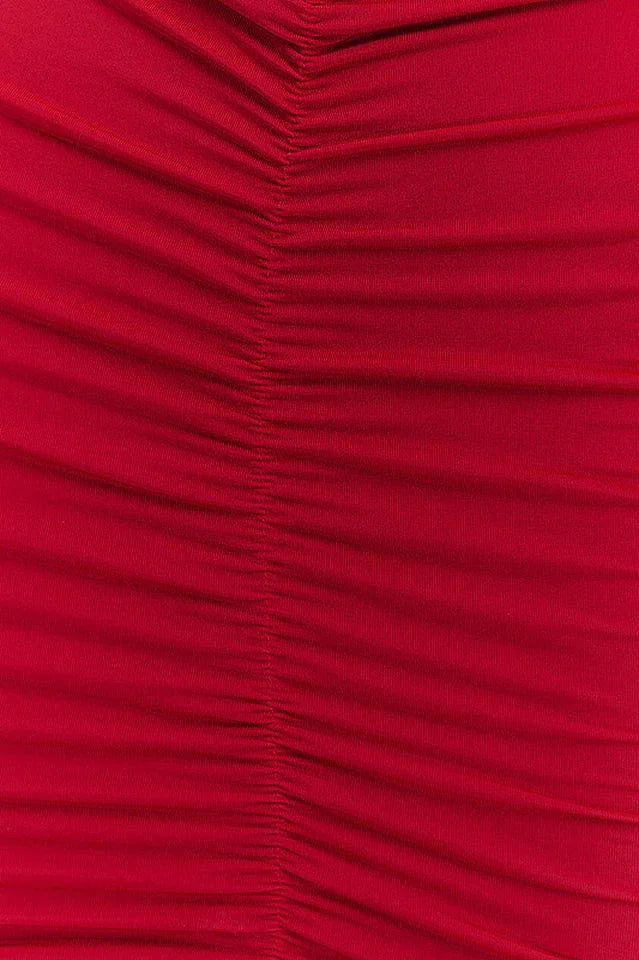 Off Shoulder Mesh Mini Dress - View 9 | WEUXS