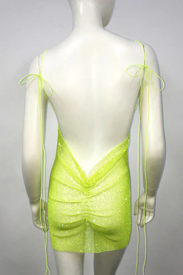 Nancy Glitter Mini Dress - WEUXS