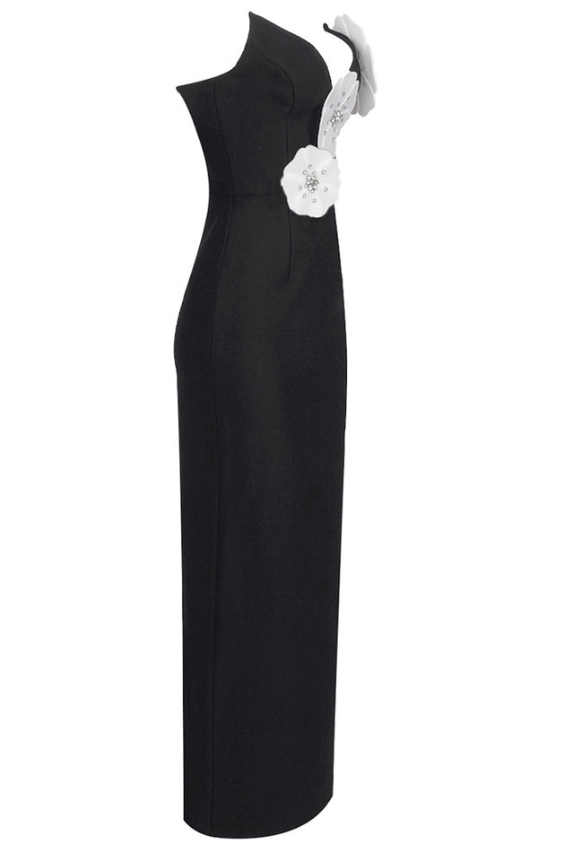 White Flower Embellished Maxi Dress | Dress In Beauty