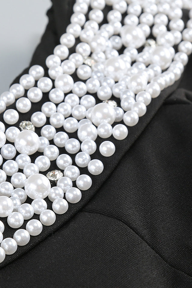 Halter Pearl Crystal-Trim Gown | Dress In Beauty