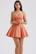 Rosalinda Pink Jacquard Bow Mini Skirt | Dress In Beauty