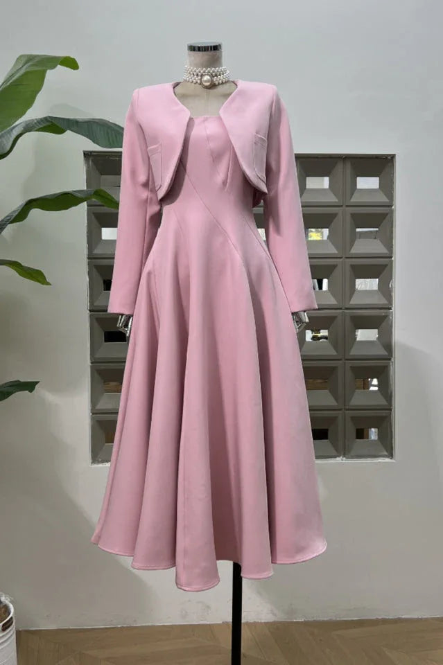 Women's midi dress and jacket set - View 7 | WEUXS