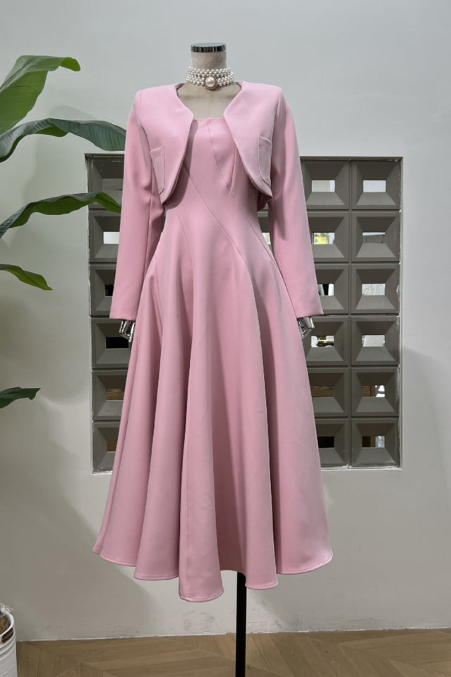 Cora Cropped Jacket + Midi Dress Set | Dress In Beauty