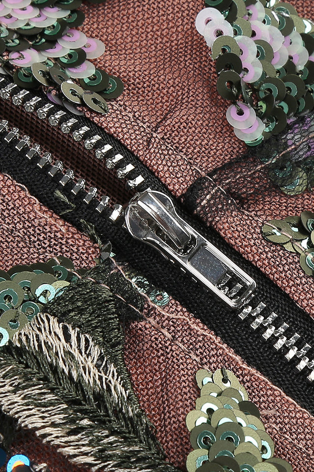 GÉRALDINE Sequin Embellished Embroidery Dress | Dress In Beauty