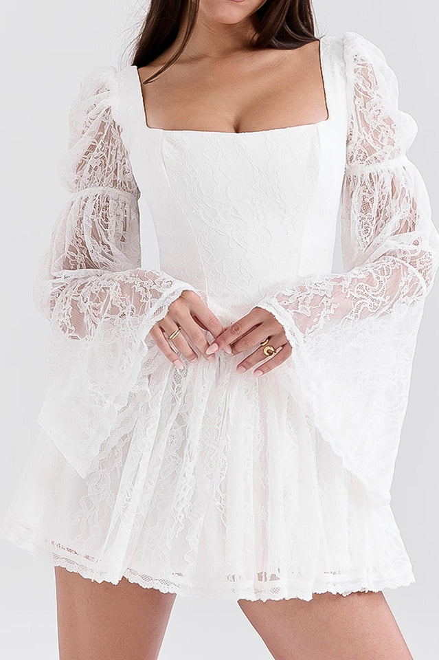 Sancia Vintage Puff Sleeve Mini Dress | Dress In Beauty