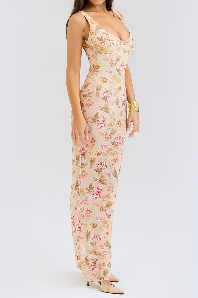 Robina Floral Bustier Bodice Gown | Dress In Beauty