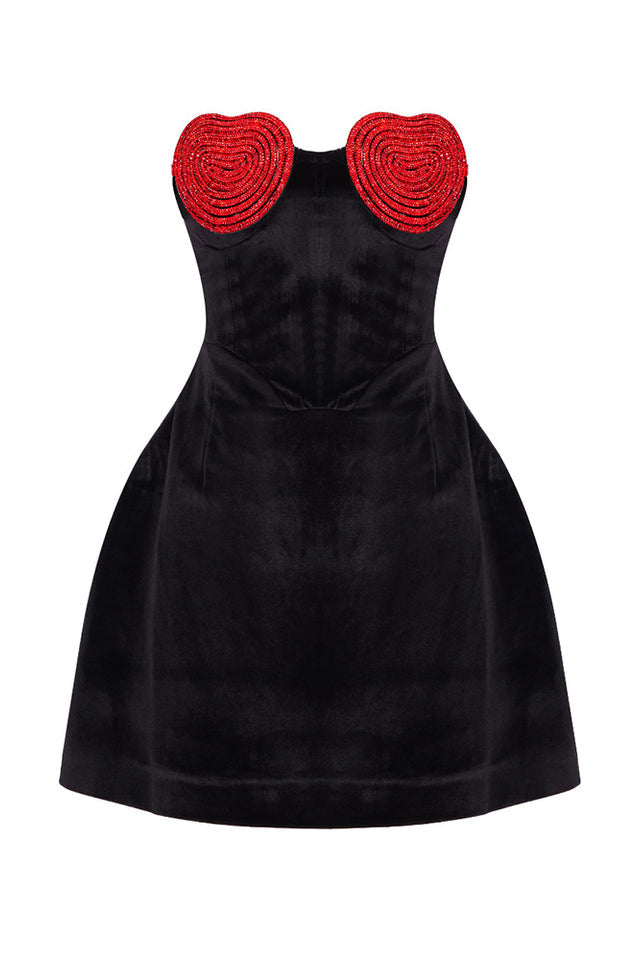 Red Crystal Heart Dress | Dress In Beauty