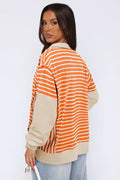 Striped Patchwork Sweatshirt | Dress In Beauty