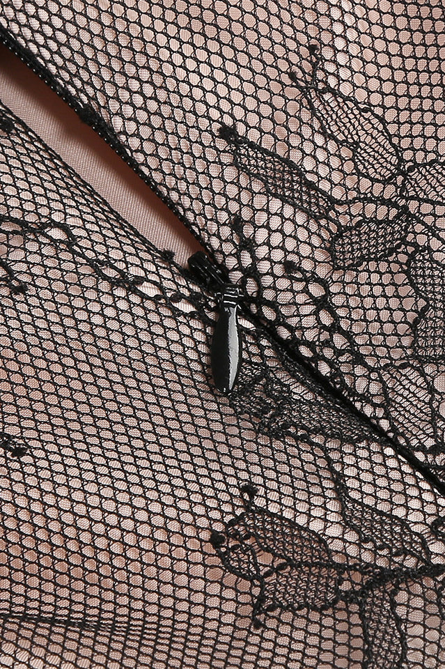 Elizabeth Strapless Lace Puff Dress | Dress In Beauty