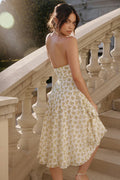 Solada Ivory Vintage Floral Print Sundress | Dress In Beauty