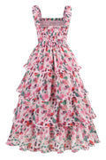 Floral Tiered Georgette Midi Dress | Dress In Beauty
