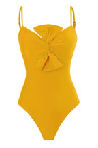 Women's Bow One-Piece Swimsuit and Skirt Set - View 9 | WEUXS