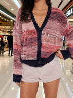 Gradient Knit Cardigan - View 6 | WEUXS