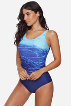 Women's one piece swimsuit with criss cross back - View 9 | WEUXS