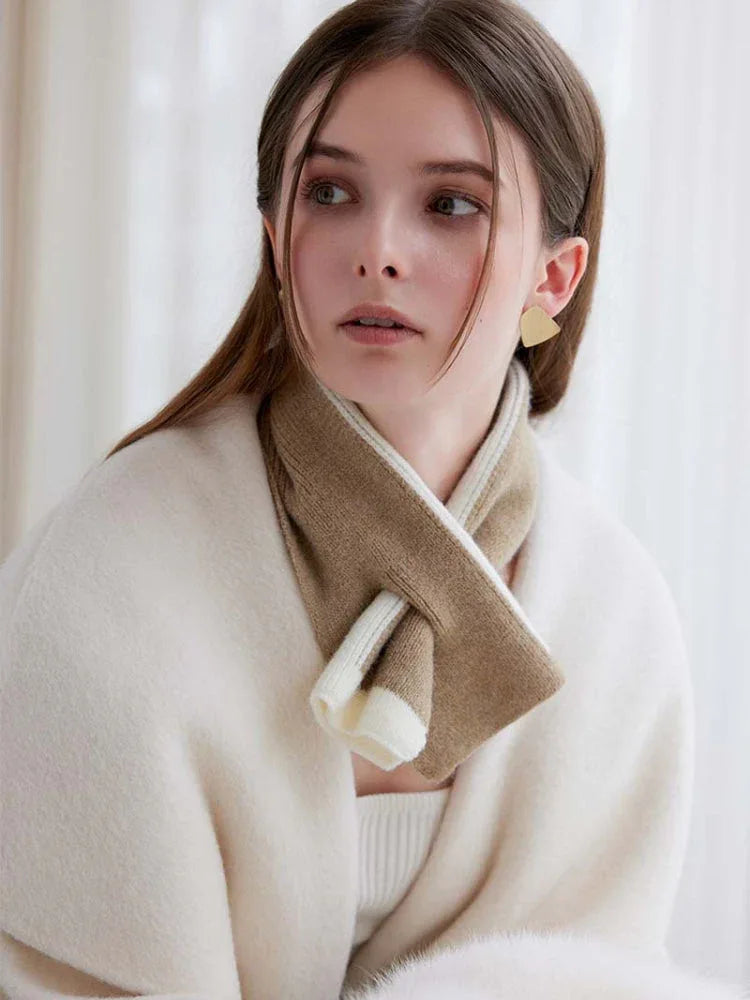 Knit Cross Scarf - View 6 | WEUXS