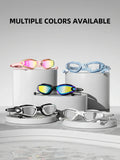 Adult anti-fog swimming goggles with adjustable strap and mirrored lenses - View 23 | WEUXS