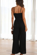 Knot Front Wide Leg Cami Jumpsuit | Dress In Beauty