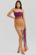 Ombre Mesh Strapless Mini Dress | Dress In Beauty