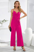 Sleeveless Tie-Waist Jumpsuit | Dress In Beauty