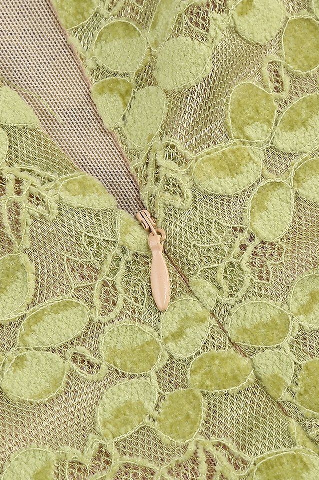 Lace Floral Crystal Chain Bustier Midi Dress | Dress In Beauty