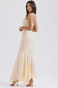 Vanilla Chiffon & Lace Gown | Dress In Beauty