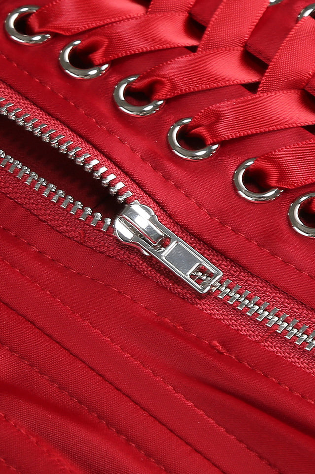 Beaded Applique Lace Up Midi Dress | Dress In Beauty