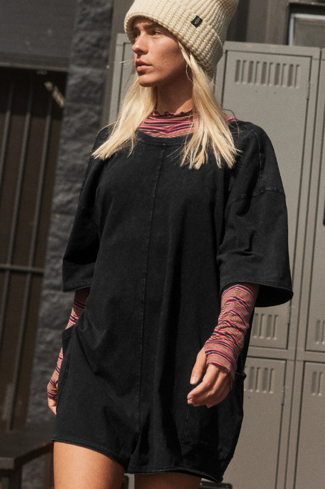 Koton Boat Neck Playsuit | Dress In Beauty