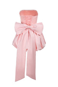 Strapless Bow Puff Mini Dress | Dress In Beauty