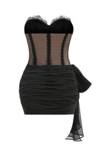 Strapless Lace Trim Mini Dress - View 8 | WEUXS